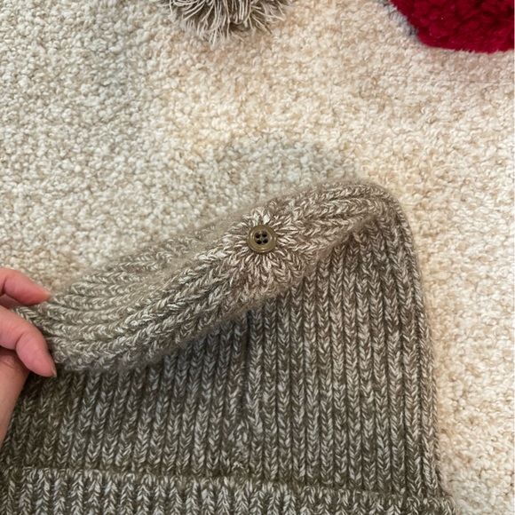 Acne Studios Beanie Hat Green Melange - Picture 4 of 5